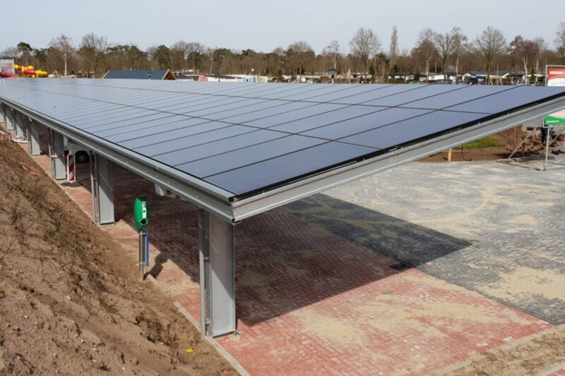 Solar carport in Voorthuizen